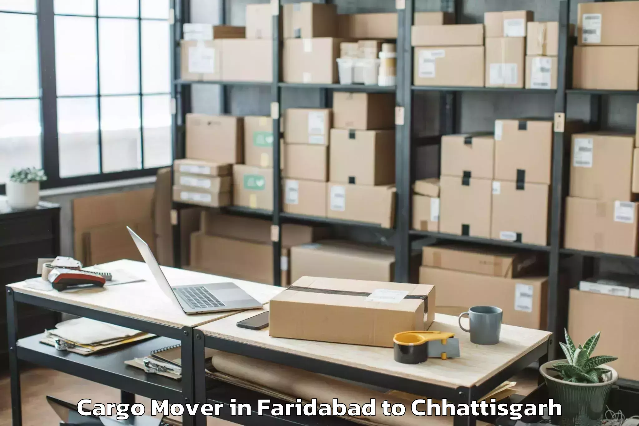 Hassle-Free Faridabad to Abhanpur Cargo Mover